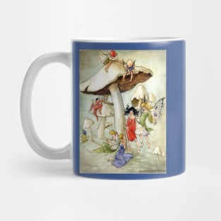 Fairies on Mushroom Hill - Florence Anderson 1914 Mug